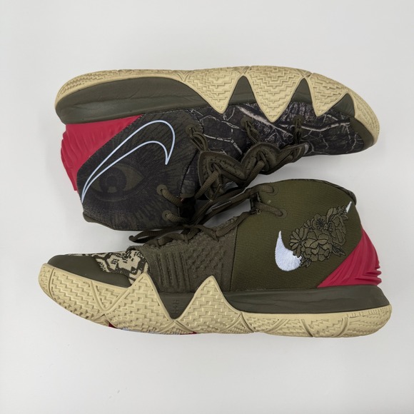 Nike Basketball Shoes CQ9323-300 Olive Red‎ Mens Sneakers main image 4